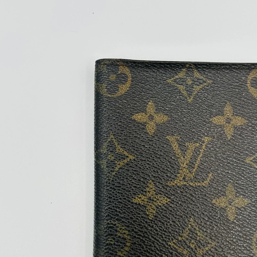 Louis Vuitton Wallet Womens One Size Brown Monogram Long Bifold Credit Card